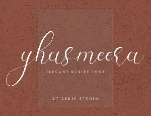 Yhasmeera Calligraphy font