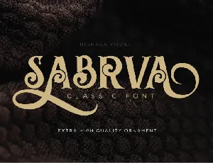 Sabrva Typeface font