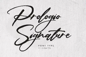 Prologie Signature font