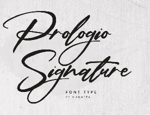 Prologie Signature font