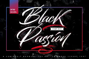 Black Passion font