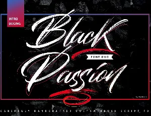 Black Passion font