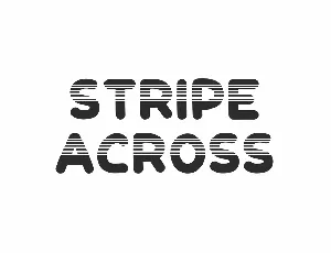 Stripe Across Demo font