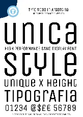 Unica One font