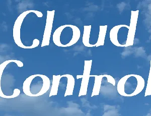 Cloud Control font