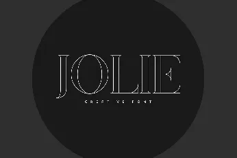 Jolie font