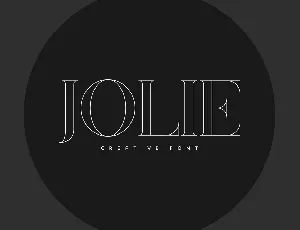 Jolie font