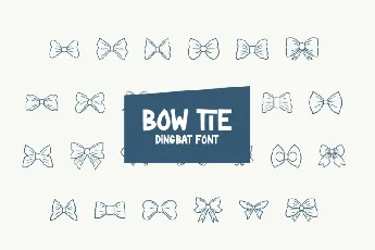 Bow Tie Dingbat font