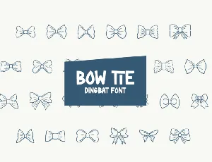 Bow Tie Dingbat font