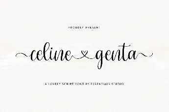 Celine Genta font