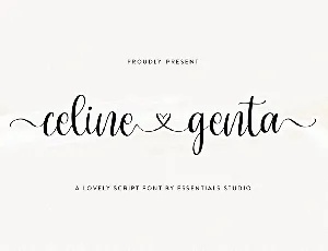 Celine Genta font