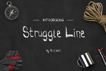 Struggle Line Brush font