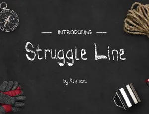 Struggle Line Brush font