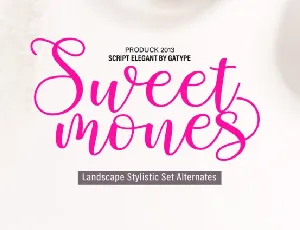 Sweet Mones Script font