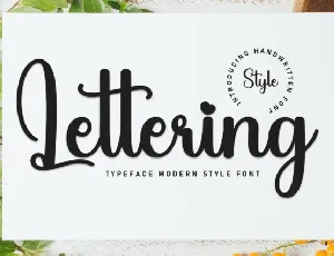 Lettering Script font