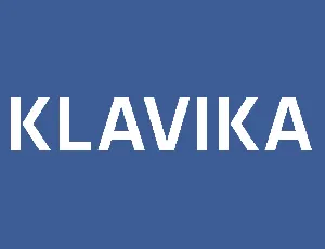 Klavika Family font