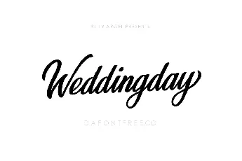 Weddingday font