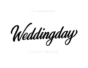 Weddingday font