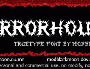 MB-HorrorHouse font