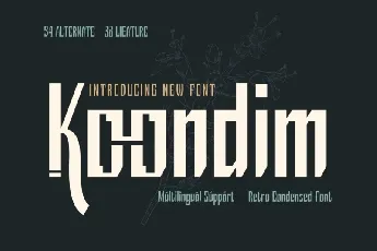 Koondim font