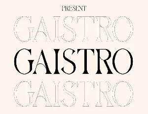 Gaistro font