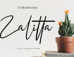 Zalitta Handwritten font