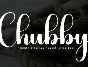 Chubby font