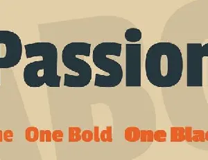 Passion One font