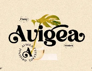 Avigea font