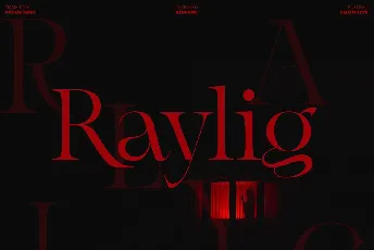 Raylig font