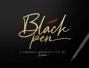 Black Pen font