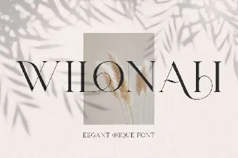 Wilonah font