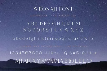 Wilonah font