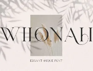 Wilonah font