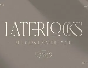 Laterlocks font