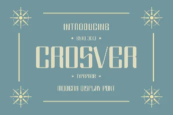 CROSVER font