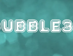 Bubble3D font