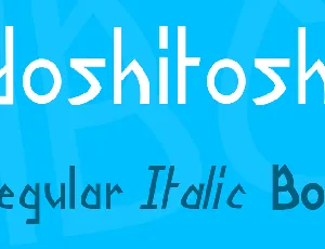 Yoshitoshi font