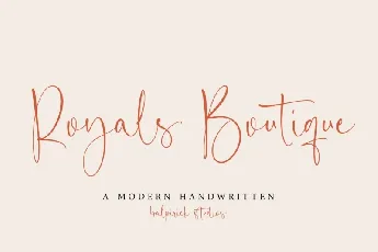 Royals Boutique font