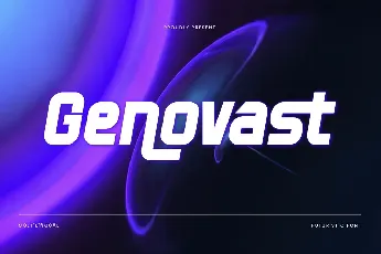 Genovast font