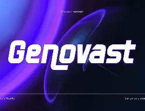 Genovast font