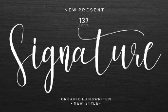 Signature font