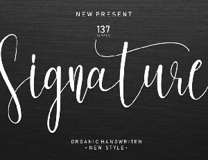 Signature font