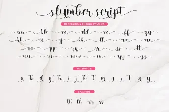 Slumber Script font