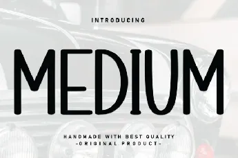 Medium Display font