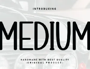 Medium Display font