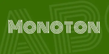 Monoton font