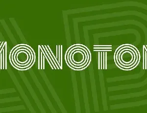 Monoton font