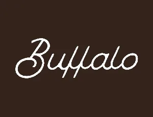 Buffalo font