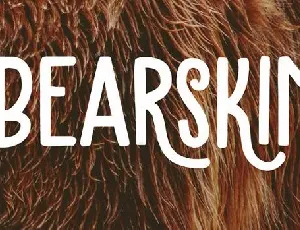 Bearskin font